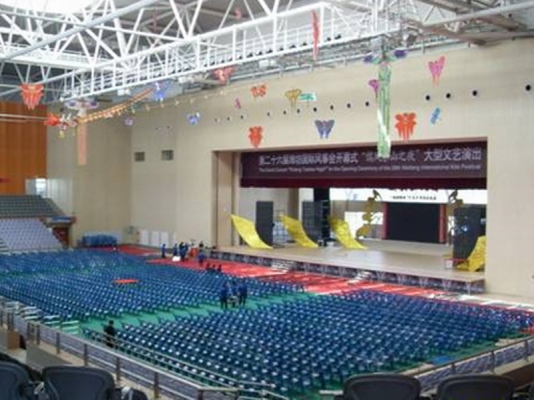 潍坊学院体育馆第十一届全运会会议室糖心VLONG官方入口设备应用案例